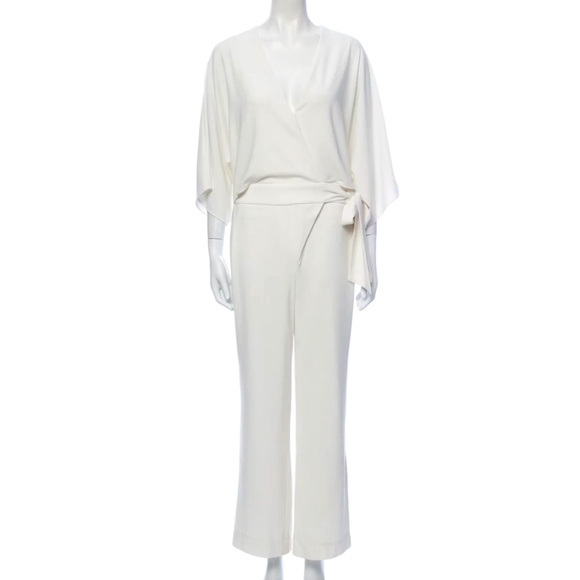 Halston Kimono Wrap Jumpsuit XS 2 - Picture 3 of 5